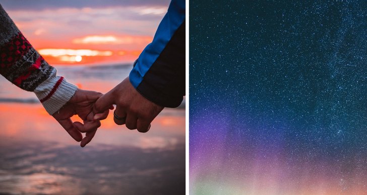 Par som håller handen, Stjärnor
